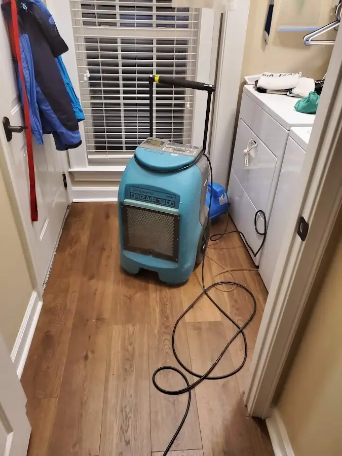 Commercial dehumidifier deployed for Flood Damage Cleanup in Sandy Springs