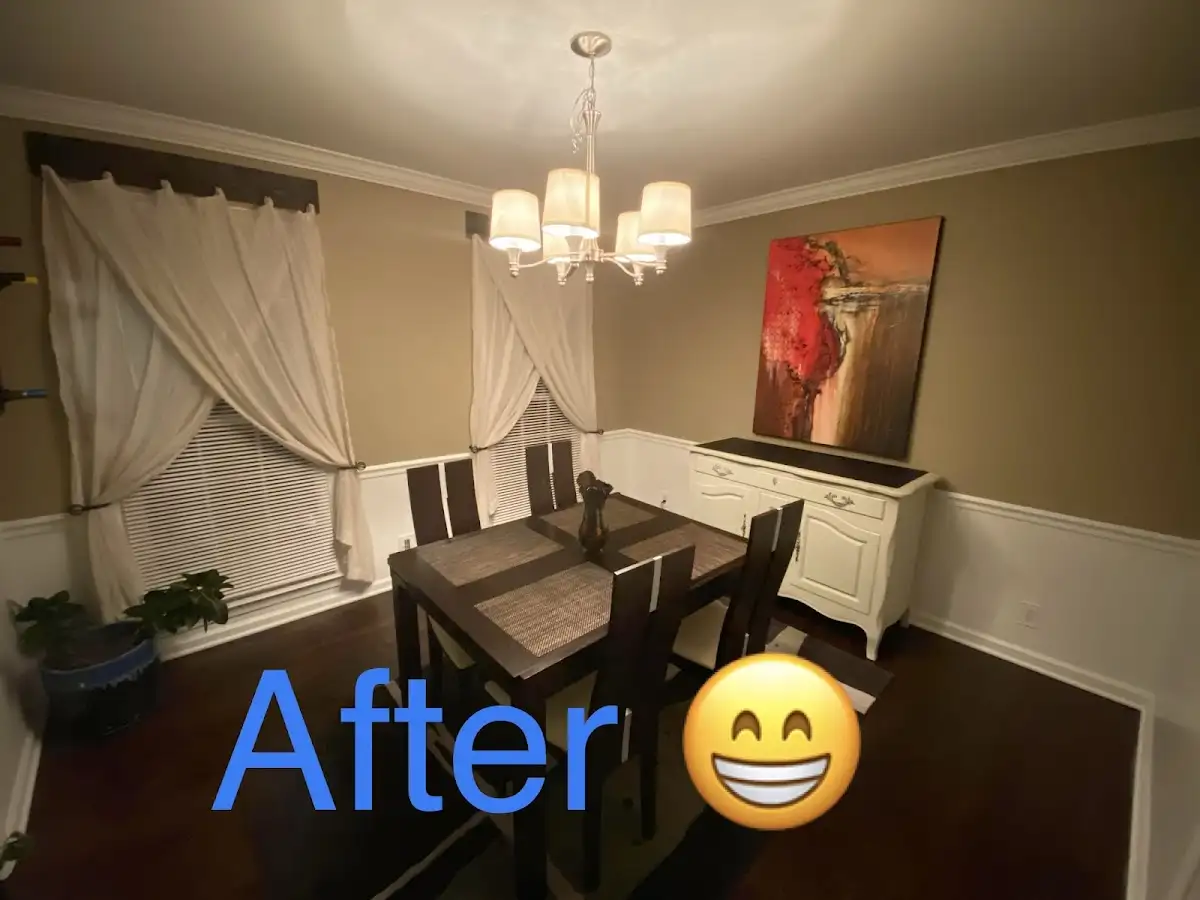 Professional dining room restoration after water damage in Sandy Springs