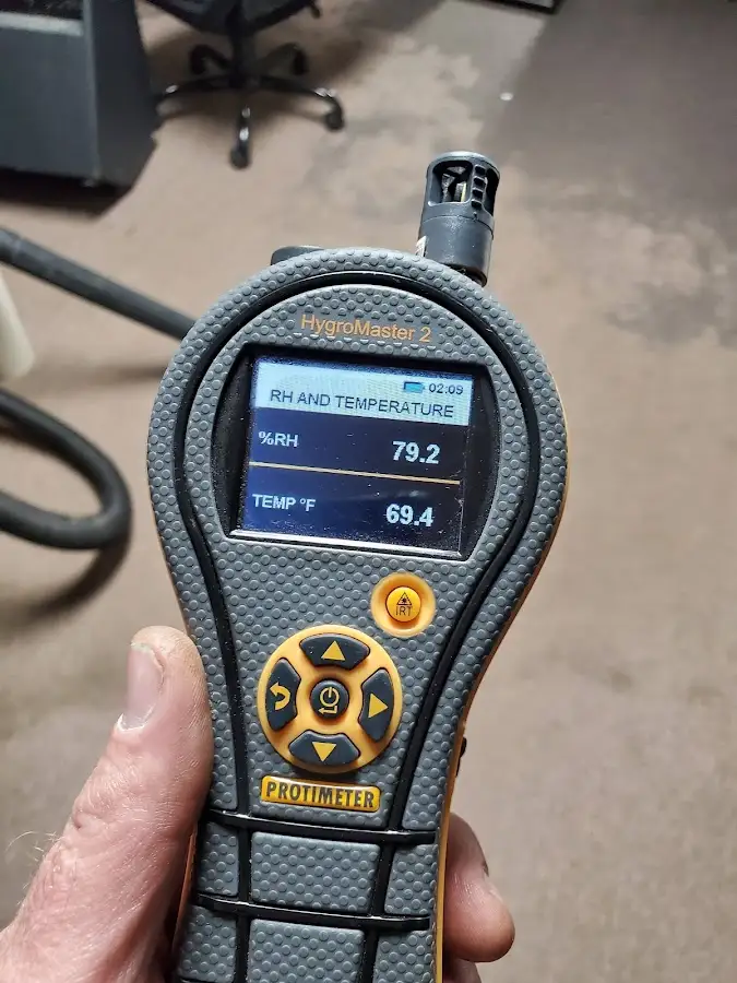 Moisture meter humidity assessment for Fire & Smoke Damage Restoration in Sandy Springs